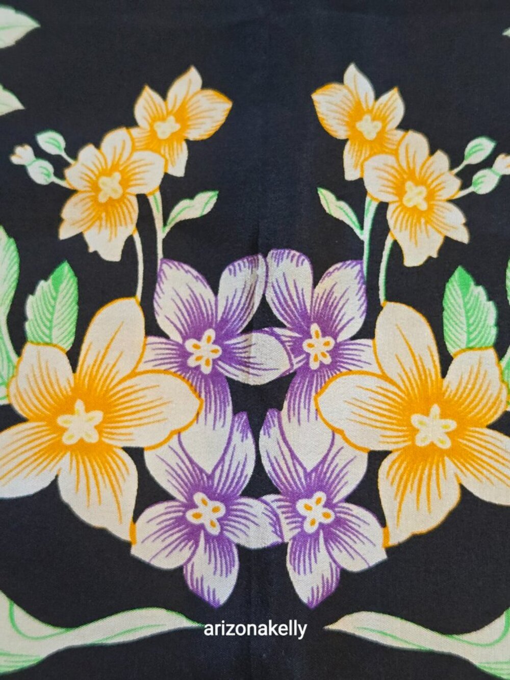 Albert Nipon Silk Scarf Spring Flowers Floral - Picture 10 of 11